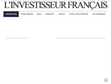 Tablet Screenshot of linvestisseurfrancais.com